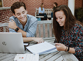 Photo of students studying. Links to Gifts of Appreciated Securities securities.jpg