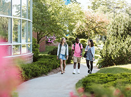 Photo of students walking on campus. Links to Tangible Personal Property